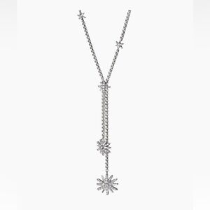 DY Starburst Y Necklace With Diamonds